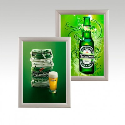 PORTA GRAFICA MARCO CLIP ALUMINIO FORMATO A4 (21*29.7 CMS) (C5)